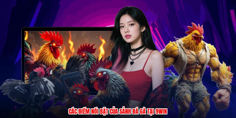 Các điểm nổi bật của sảnh đá gà tại 9WIN
